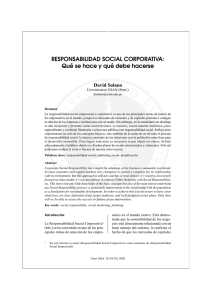 RESPONSABILIDAD SOCIAL CORPORATIVA: Qué se hace y qué
