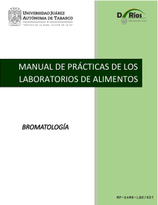 manual de prácticas de los laboratorios de alimentos