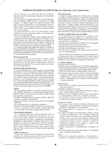 NORMAS DE PUBLICACIÓN EN Revista Española de