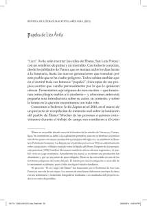 papeles de Lico Ávila - Revista de Literaturas Populares