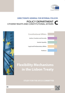 Flexibility Mechanisms in the Lisbon Treaty