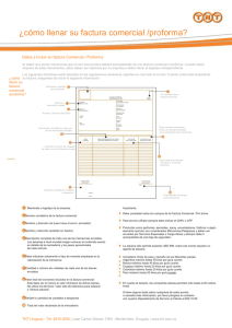 ¿cómo llenar su factura comercial /proforma?
