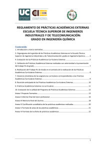 reglamento de prácticas académicas externas escuela técnica