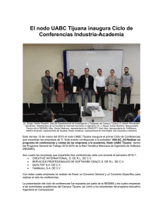 El nodo UABC Tijuana inaugura Ciclo de Conferencias