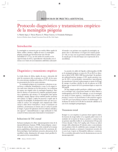 Protocolo diagnóstico y tratamiento empírico de la meningitis piógena