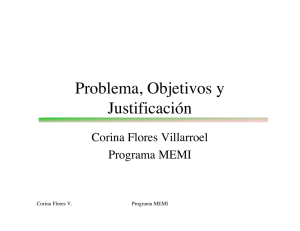 Problema, Objetivos y Justificación