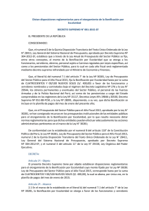 decreto supremo n° 001-2015-ef