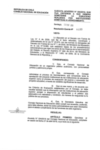 Page 1 REPÚBLICADE CHILE EJECUTAACUERDO Nº 034/2016