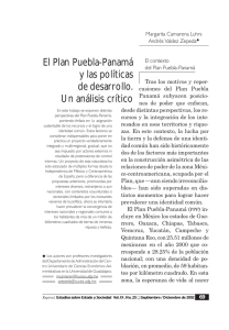 El Plan Puebla-Panamá y las políticas de desarrollo. Un análisis