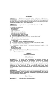 LEY Nº 536-A ARTÍCULO 1º.- Establécese el presente régimen de