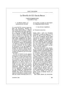 La filosofía de JD García Bacca - Bases de datos Bibliográficas del