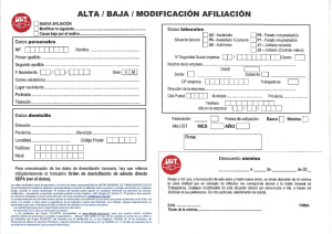 ALTA! BAJA! MODIFICACIÓN AFILIACIÓN