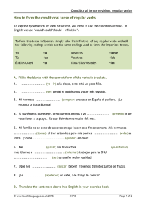 regular verbs How to form the conditional tense of regular verbs