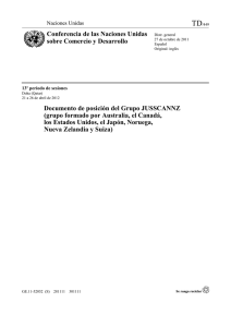 Documento de posición del Grupo JUSSCANNZ (grupo formado por