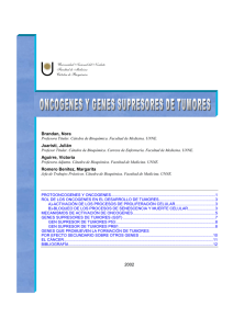oncogenes y genes supresores de tumores