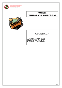 NOREBA TEMPORADA 2.015/2.016 CAPITULO XI.