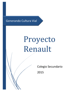 Generando Cultura Vial Colegio Secundario 2015