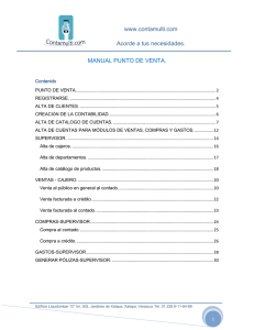 www.contamulti.com Acorde a tus necesidades. MANUAL PUNTO