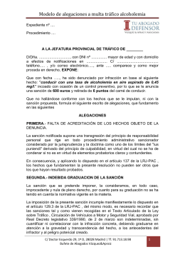 Carta de sanción de suspensión de empleo y sueldo