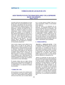 capitulo 15 farmacología de las sales de litio. usos terapéuticos en