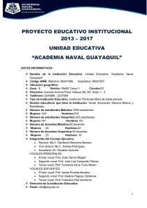 PROYECTO EDUCATIVO INSTITUCIONAL 2013 – 2017 UNIDAD