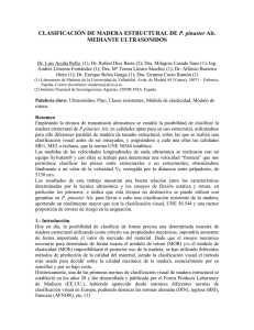 CLASIFICACIÓN DE MADERA ESTRUCTURAL DE P. pinaster Ait