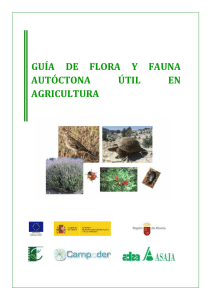 guía de flora y fauna autóctona útil en agricultura