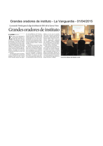 Grandes oradores de instituto - La Vanguardia