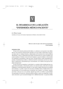 el desarrollo de la relaci&oacute;n &ldquo;enfermer&iacute;a-m&eacute;dico