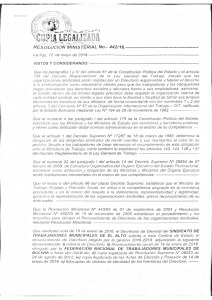 Page 1 - - º * ----- - RESOLUCION MINISTERIAL No.