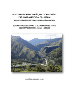 Guía Metodológica para la elaboración de mapas Geomorfológicos