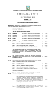 O R D E N A N Z A   Nº 1 0 7 4 - Municipalidad de Presidente Perón