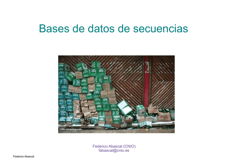 Bases De Datos De Secuencias