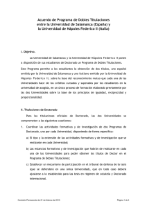 Acuerdo Universidad de Nápoles Federico II (Italia)