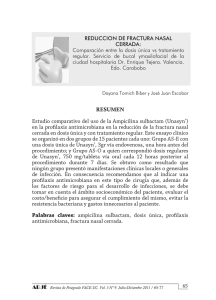 Estudio comparativo del uso de la Ampicilina sulbactam (Unasyn