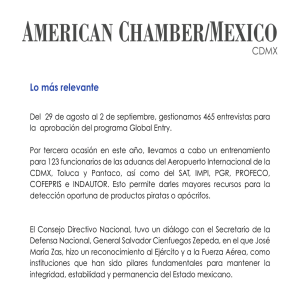 Lo mas relevante CDMX - American Chamber Mexico