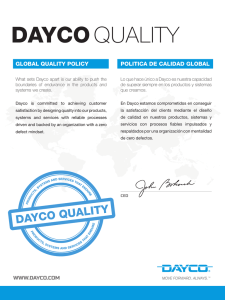 Politica - Dayco Aftermarket