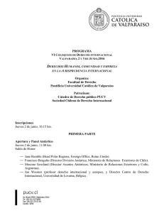 PROGRAMA Organiza: Facultad de Derecho Pontificia Universidad