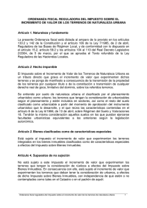 ORDENANZA FISCAL REGULADORA DEL IMPUESTO SOBRE EL