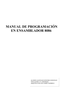 MANUAL DE PROGRAMACIÓN EN ENSAMBLADOR 8086