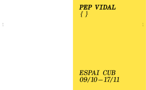 PeP vIDal { } esPAi CUb 09/10 – 17/11