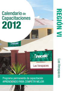 Web Calendario Capacitaciones 2012 Region VI