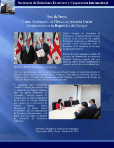 Primer Embajador de Honduras presenta Cartas Credenciales en la
