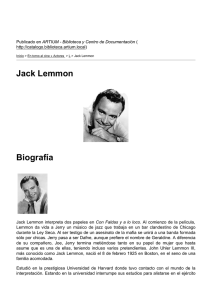 Jack Lemmon Biografía - ARTIUM