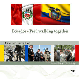 Desminado Humanitario (folleto) - Ministerio de Relaciones Exteriores