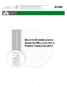 Boletín Epidemiológico Diabetes Mellitus Tipo 2