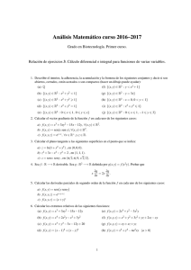 Cálculo diferencial e integral para funciones de varias variables