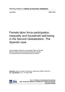 Female labor force participation, inequality and household well