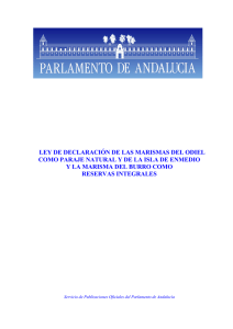 Ley de Declaración de las Marismas del Odiel como Paraje Natural