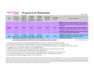 Relativity Program 2 LVL SPANISH